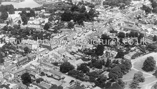 High Street from the Air, Witham, Essex. c.1930's